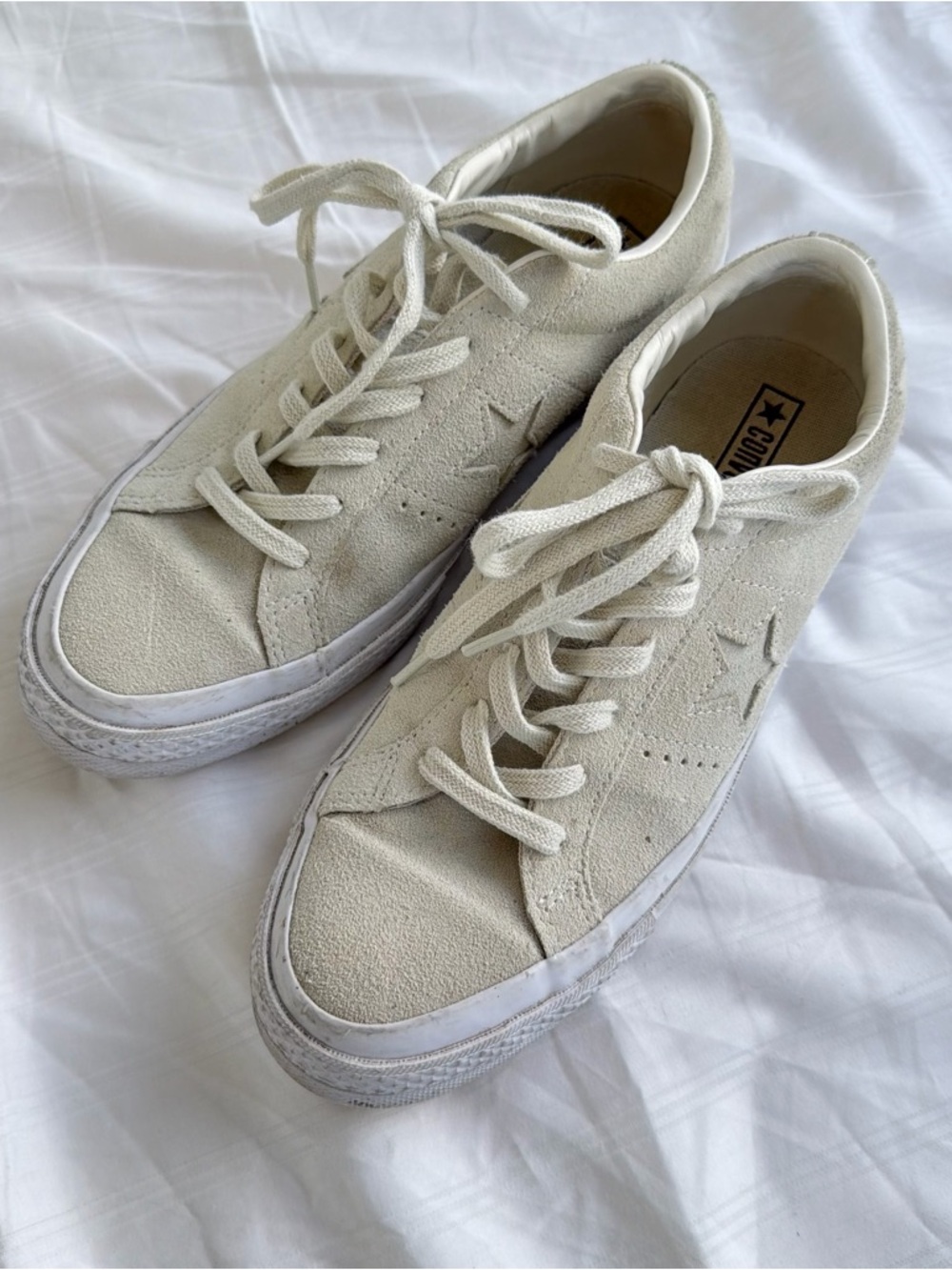 Converse Women's One Star Suede Low Top Sneakers in Off-White